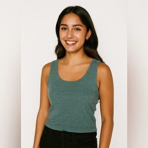 Sadie & Sage Sweater Tank Womens Small Sage Green (F1)